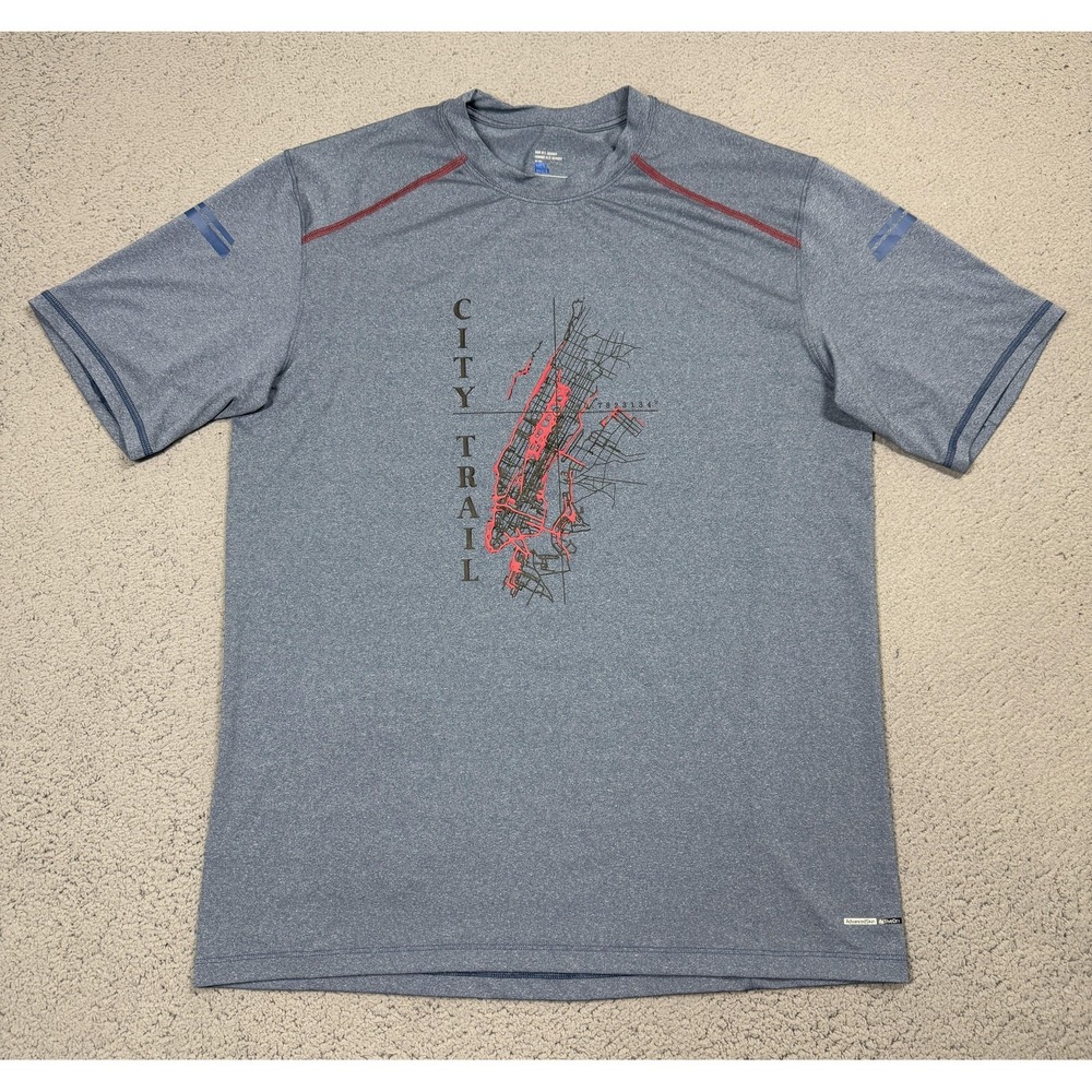 Salomon AdvancedSkin ActiveDry Shirt Mens Large Blue Short Sleeve Running Top